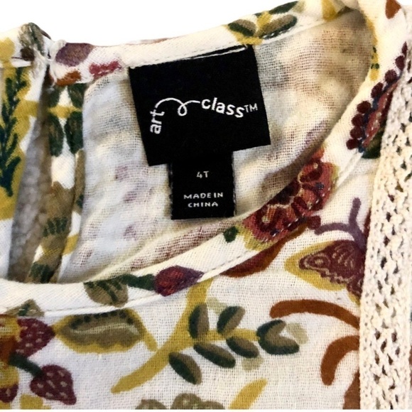 Fall Floral Top & Jeggings / Pull-on Pants Set Size 4T - Picture 7 of 8